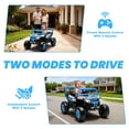 thumbnail image 2 of iRerts 12V Electric Ride on UTV, Powered Ride on Cars with Parent Remote Control, LED Lights, Music Player, Front Shock Absorbers, Ride on Toys for Kids Boys Girls Ages 3-4, Blue, 2 of 8