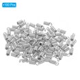 thumbnail image 3 of Unique Bargains Cord End Caps, 100Pcs 3x7mm Metal Spring Coil End Tips Crimp Terminators Caps Silver Tone, 3 of 5