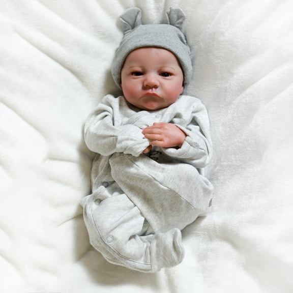 PYD 18inch Realistic Reborn Newborn Boy Doll Vinyl Silicone Handmade Lifelike Cloth Body Dolls Gift