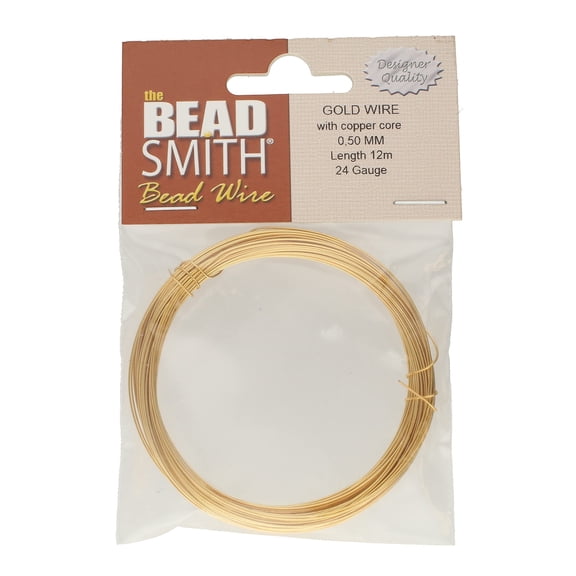 The Beadsmith Professional German Jewelry Wire – 1.5mm Dia, 14 Gauge, 1.8 Meter Coil – Silver Color – Beading Wire Used to Jewelry Making, Wire Wrapping, Sculpting, Floral, Modeling & More