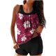 thumbnail image 1 of Trajes de Baño de Mujer Más Tamaño Impresión Bowknot Dos Piezas con Pantalones Cortos, Pantalones Cortos de Tamaño Más para las Mujeres, 1 of 6