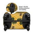 thumbnail image 4 of Xecao Bees and Sunflowers print Elastic Luggage Cover, with double-sided print , is perfect for travel, business, and daily use, 4 of 9