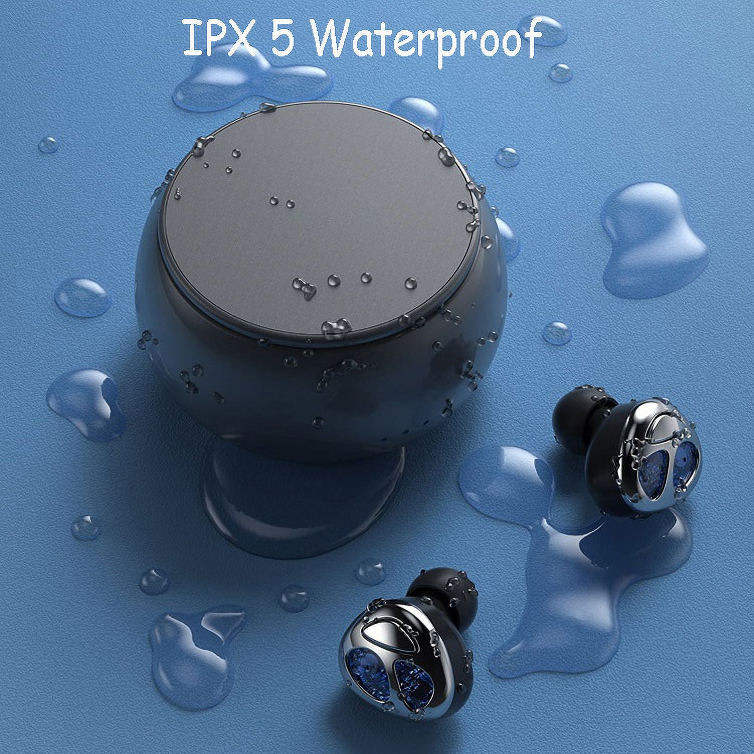 Wireless In-Ear Earbuds for Men Women,Bluetooth 5.0 Bass Boost TWS Earphones IPX5 Waterproof,32-Hour Play Time Smart Touch Headset Earbuds