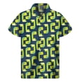 thumbnail image 5 of Camisas hawaianas con estampado de dinosaurios de dibujos animados para hombre, camisa de verano con solapa de animal con estampado 3D, blusa holgada de manga corta con botones para la calle, 5 of 5
