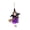C, variant on HohaskiHalloween Witch Broom Bell Pendant,Spooky Ceiling Hanging Decor For Haunted House Party And Gothic Home Decoration