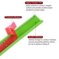 thumbnail image 3 of Uxcell 14mm x 5000mm Flexible TPE Self Adhesive U-Shape Veneer Edging Edge Banding Green, 3 of 6