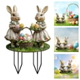 thumbnail image 1 of Xihbxyly Estacas de Pascua para Jardín, Coloridas Decoraciones Acrílicas, Diseños Originales de Conejitos y Huevos, Material Resistente a La Intemperie, Decoración Festiva para Exteriores, Celebració, 1 of 6