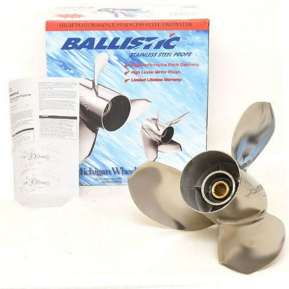 Michigan Wheel Ballistic Boat Propeller 345965 | LH 14 1/4 x 23P