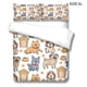 thumbnail image 4 of Injueey Juego de cama de 3 piezas, fundas de edredón con estampado de perro, fundas de almohada, artículos para el hogar para dormir para niños, Juegos de cama LYSHDW2109250012 XL Injueey HA012376-12, 4 of 6