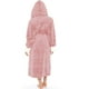 thumbnail image 1 of Guardurnaity Albornoz de manga larga para mujer, pijama con capucha acogedor, dormitorio doméstico, ducha, baño, de Color sólido, ropa de Pijama Rosado SG, 1 of 6