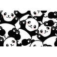 thumbnail image 7 of Honeii Seamless Pattern Cute Panda Print Canvas College Laptop Backpack, Durable Rucksack Travel Notebook Bag School Backpack Book Bag for Men Women-Medium, 7 of 7