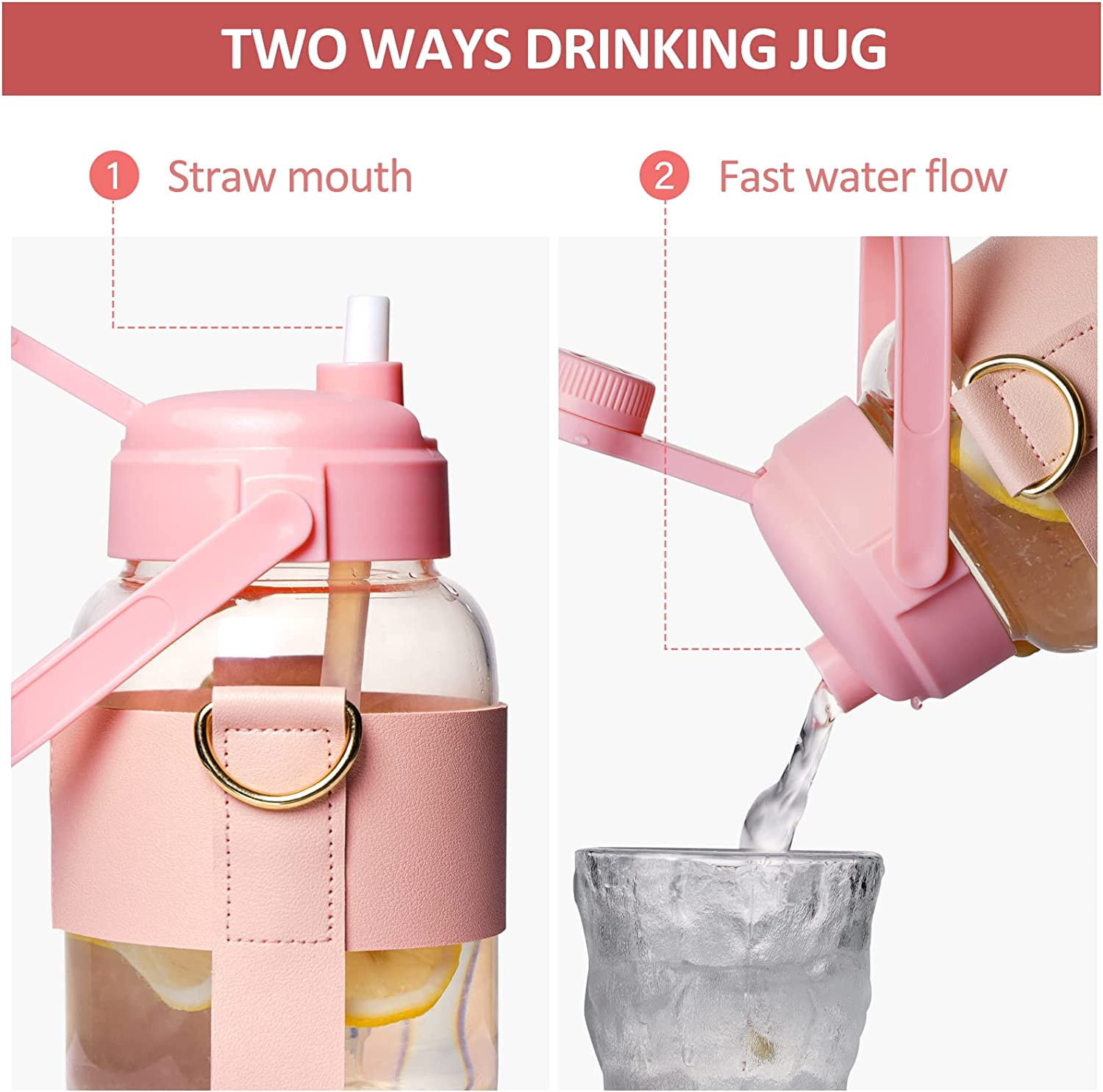 Sakura Train Water Bottle, Heavy Duty Plastic Water Cups With Lid And  Straw, Portable Sports Water Bottles, For Camping, Hiking, Fitness, Summer  Drinkware, Kitchen Stuff, Home Kitchen Items, Birthday Gifts - Temu