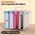 thumbnail image 4 of Carpeta colgante Shutex, capacidad extra, 12 unidades, tamaño carta, 4 of 6