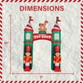 thumbnail image 3 of Fraser Hill Farm 10 ft Prelit Santa's Toy Shop Archway Inflatable, FHFARCHWY081-L, 3 of 13