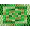 thumbnail image 1 of Ahgly Company Indoor Rectangle Patterned Nebula Green Area Rugs, 2' x 3', 1 of 1