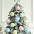 thumbnail image 5 of Cheapark 16 Pcs 2.4 Inch (6cm) Christmas Macaron-Colored Foam Balls - Candy-Themed Ornaments For Xmas Tree, Festive Decor, 5 of 7