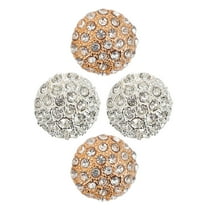 4pcs Rhinestone Coat Buttons Metal Buttons Upholstery Buttons Clothes Buttons