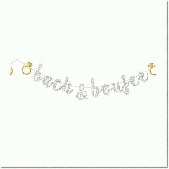 Kit de Mariée Scintillant - Décorations de Mariage en Bachelorette et Douche Nuptiale Argentées