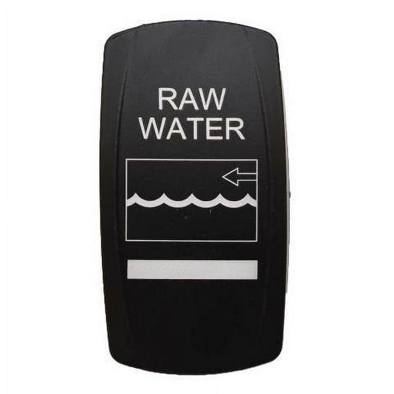 Boat Rocker Switch Cover | Raw Water Actuator Black