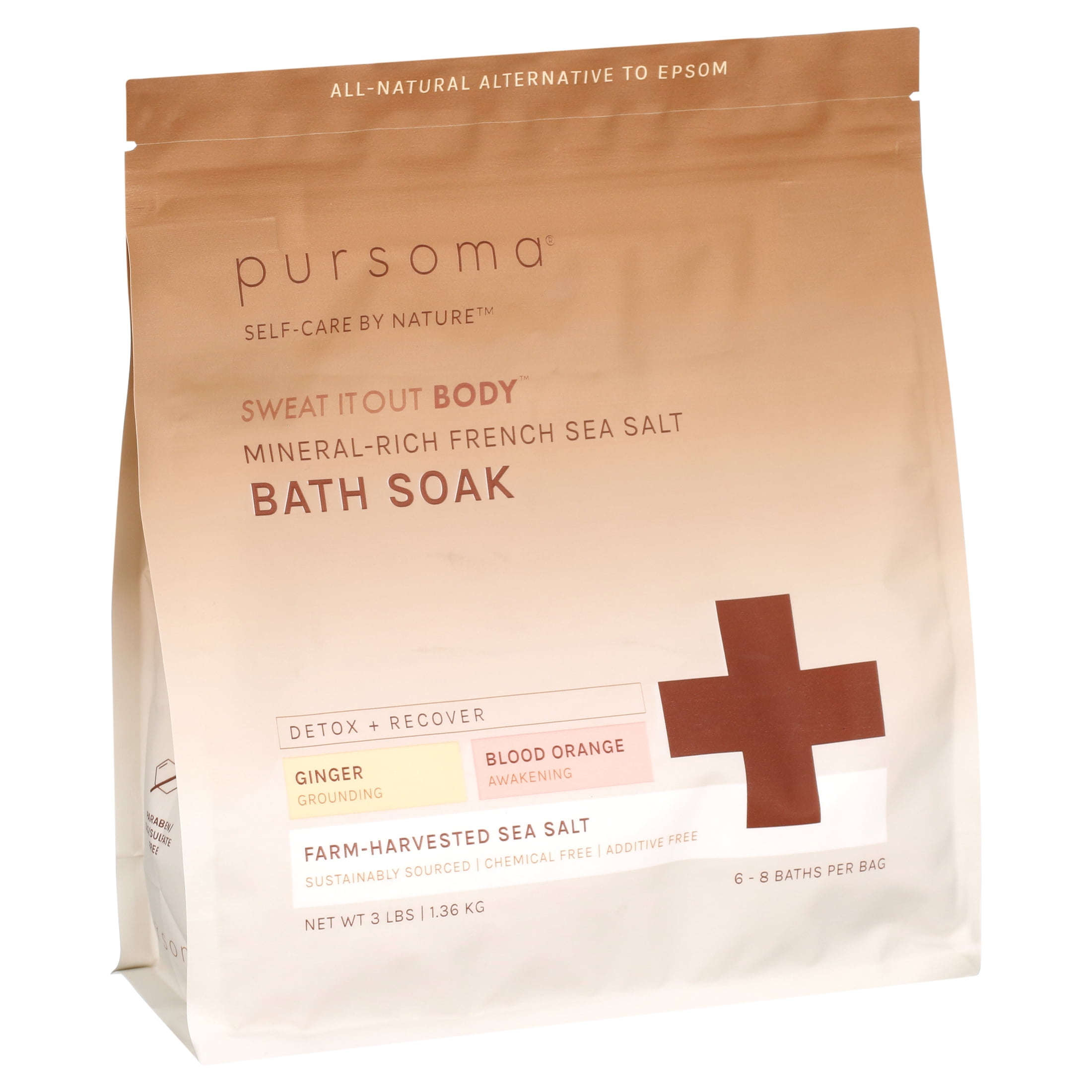 Pursoma Sweat It Out BODY Bath Soak 48 oz