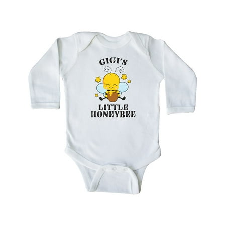 

Inktastic Cute Bee Gigi s Little Honeybee with Stars Gift Baby Boy or Baby Girl Long Sleeve Bodysuit