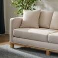 Mayview Upholstered Wood Base Sofa, Cream