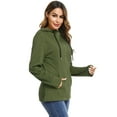 thumbnail image 6 of Purcoar Women's Long Sleeve Full-Zip Hoodie Jacket Cotton Sweatshirt, 6 of 7