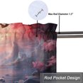 thumbnail image 5 of Japanese Valance Curtain for Kitchen Spring Pink Cherry Blossom Tree Vintage Sailboat Window Valance for Living Room Bedroom, Kitchen Valance Rod Pocket Window Curtain 54 by 18 in, 1 Panel, 5 of 6