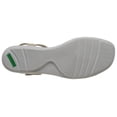 thumbnail image 4 of Grasshoppers Women's Rose Flat Sandal, Stone/White Stripe, 8 W US, 4 of 8