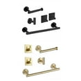 thumbnail image 1 of Kit de Accesorios de Baño Toallero de Barra de Toalla de Estilo Redondo de Acero Inoxidable Ganchos para Toallas, 1 of 9