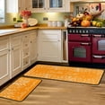 thumbnail image 5 of Fall Kitchen Rugs and Mats Set of 2, Fall Decorations for Home Non Slip Backing Holiday Kitchen Rug Autumn Decor Orange Kitchen Floor Mat 17"X47"+17"X30", 5 of 6