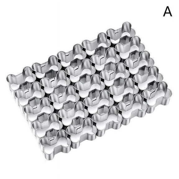 Cookie Cutter Dog Bone Shaped Stainless Steel Mold With Cleaning Brush DIY Cake Sugarcraft Pastry Biscuit Mould Kitchen Tool