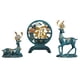 thumbnail image 1 of Estatuas de ciervos de resina, figuras de renos, gabinete de ilustraciones, figura de animal, escultura de alce para decoración del día de San Valentí Azul, 1 of 10