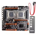 thumbnail image 2 of Desktop Motherboard,Built-in Rear 2 x USB3.0/Gigabit LAN Card X79,DDR3 Four-channel Memory,with SATA Cable(Dual Socket), 2 of 3
