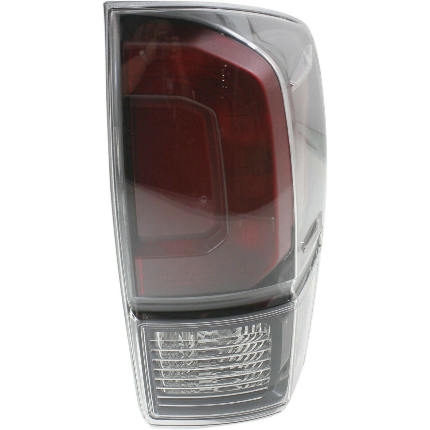 Geelife Halogen Tail Light For 17-19 Toyota Tacoma Right Clear/Red w/ Blk Interior/Bulbs