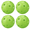 Neon Green, variant on Ivasky Sports Indoor Outdoor Pickleball 40 Hole, 4 Pack -  Green