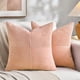 thumbnail image 1 of wonima44 Fancy Homi 2 Packs Peach Samll Decorative Throw Pillow Covers 14x14 Inch with for Couch Bed Sofa, Rustic Farmhouse Boho Home Decor, Soft Corss Patchwork Corduroy Square Cushion Case 35x35 cm, 1 of 1