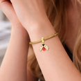 thumbnail image 3 of 925 Sterling Silver Golden Flying Ladybug Dangle Charm Bead for Bracelet Charms Bangle Pendant Jewelry, 3 of 5