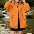 thumbnail image 5 of Jackets for Women Mountain Windproof Fashion Casual Thin Waterproof Spring And Summer Jackets Casual Sports Jackets For Hiking Hooded Long-sleeved With Zippers Drawstrings Pockets Outerwea, 5 of 7