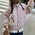 thumbnail image 4 of Jackets for Teenagers, Thick Button Long Sleeve Lace Hooded Coat, Kids Jacket, 4 of 6