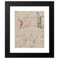 thumbnail image 2 of Gabriel Jacques de Saint-Aubin 12x14 Black Modern Framed Museum Art Print Titled - Theatre Scene (Recto) (C. 1765-75), 2 of 5