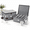 Cup + Wine Glass Storage, variant on Saucer Case Tableware Storage Chest For Plates Up To 6.5" Wide With 12 Felt Dividers