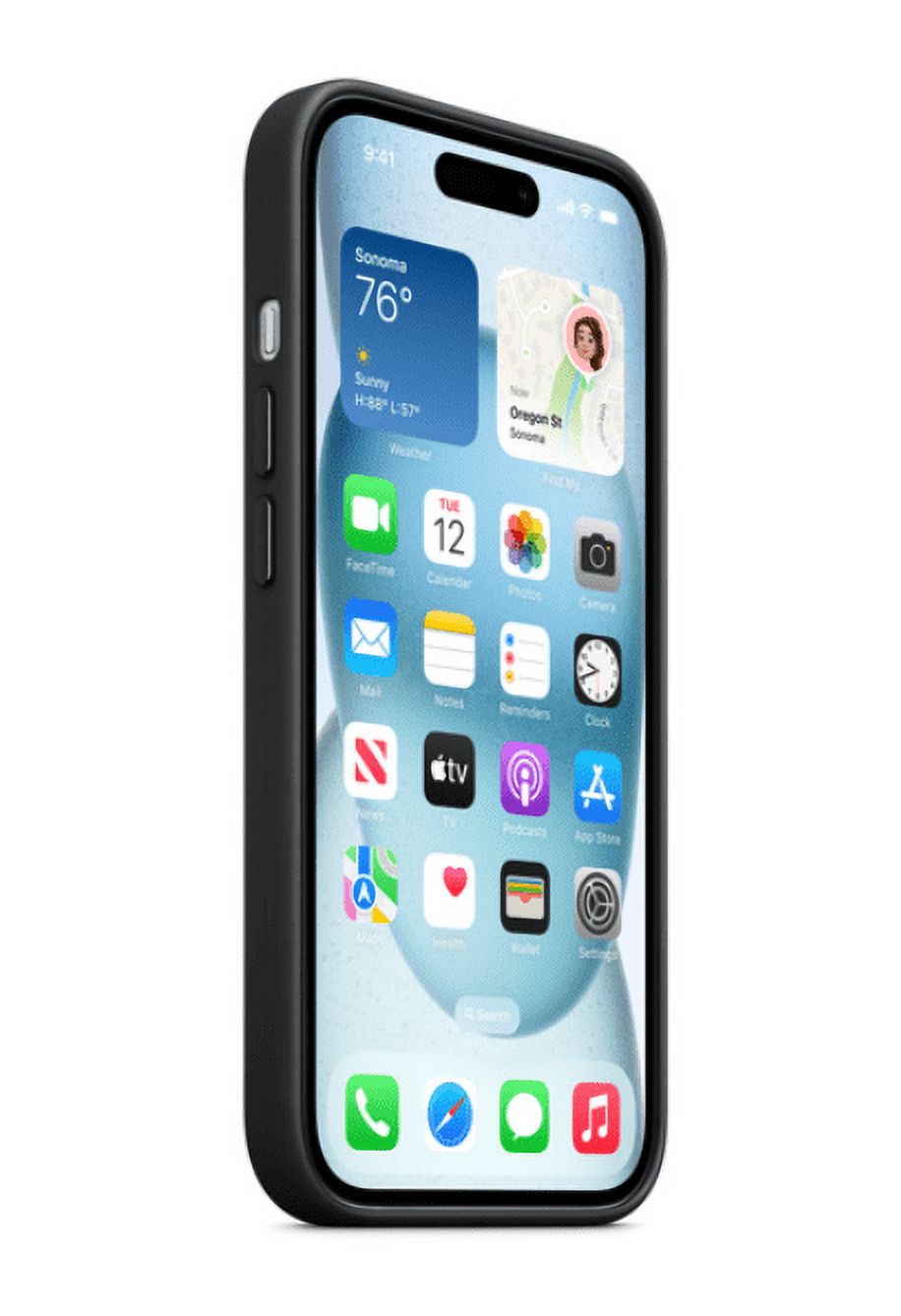 Apple iPhone 15 FineWoven Case with MagSafe - Black