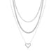 thumbnail image 1 of JeenMata Multipack 3 piezas colgante de collar en capas para mujer, chapado en oro blanco, cadena de oro, collar de gargantilla, collar en capas de espiga, regalo de joyería, 1 of 6