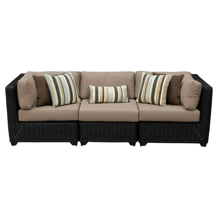 - TK Classics Venice 3-Piece Outdoor Wicker Patio Conversation Set