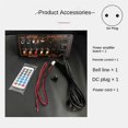 thumbnail image 2 of Max 300W Bluetooth Amplifier Board 12V 24V 220V Subwoofer Amplifier Board Support Microphone for Car, 2 of 5