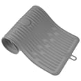 thumbnail image 1 of HEALEEP Cat Feeding Mats Light Grey Silicone Easy to Clean for Indoor Use 1 Set, 1 of 8