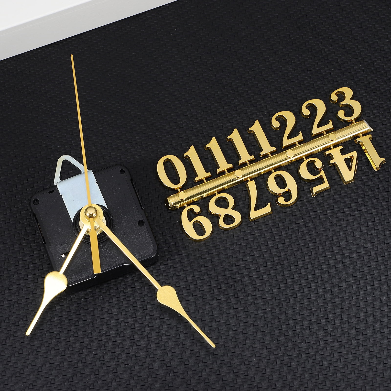 HOMEMAXS 3 Sets  Wall Clock Mechanisms Replacement Clock Parts Clock Motor Clock Hands and Clock Numbers Kit
