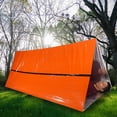 thumbnail image 3 of Tienda de campaña de emergencia al aire libre, tienda de campaña plegable impermeable para 2 personas, refugio de supervivencia, tienda de supervivencia para acampar, senderismo, kayak, 3 of 5