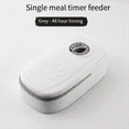 thumbnail image 6 of Pet Automatic Timing Feeder Detachable Auto Dog Dry Food Dispenser Food Feeder Timed for Cats Dogs, Gray, 6 of 6